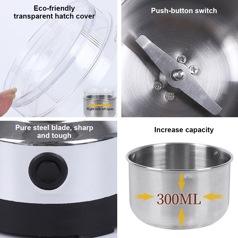 Electric Coffee Grinder Stainl - огляд і ціна Coffee Bean Grinder Electric