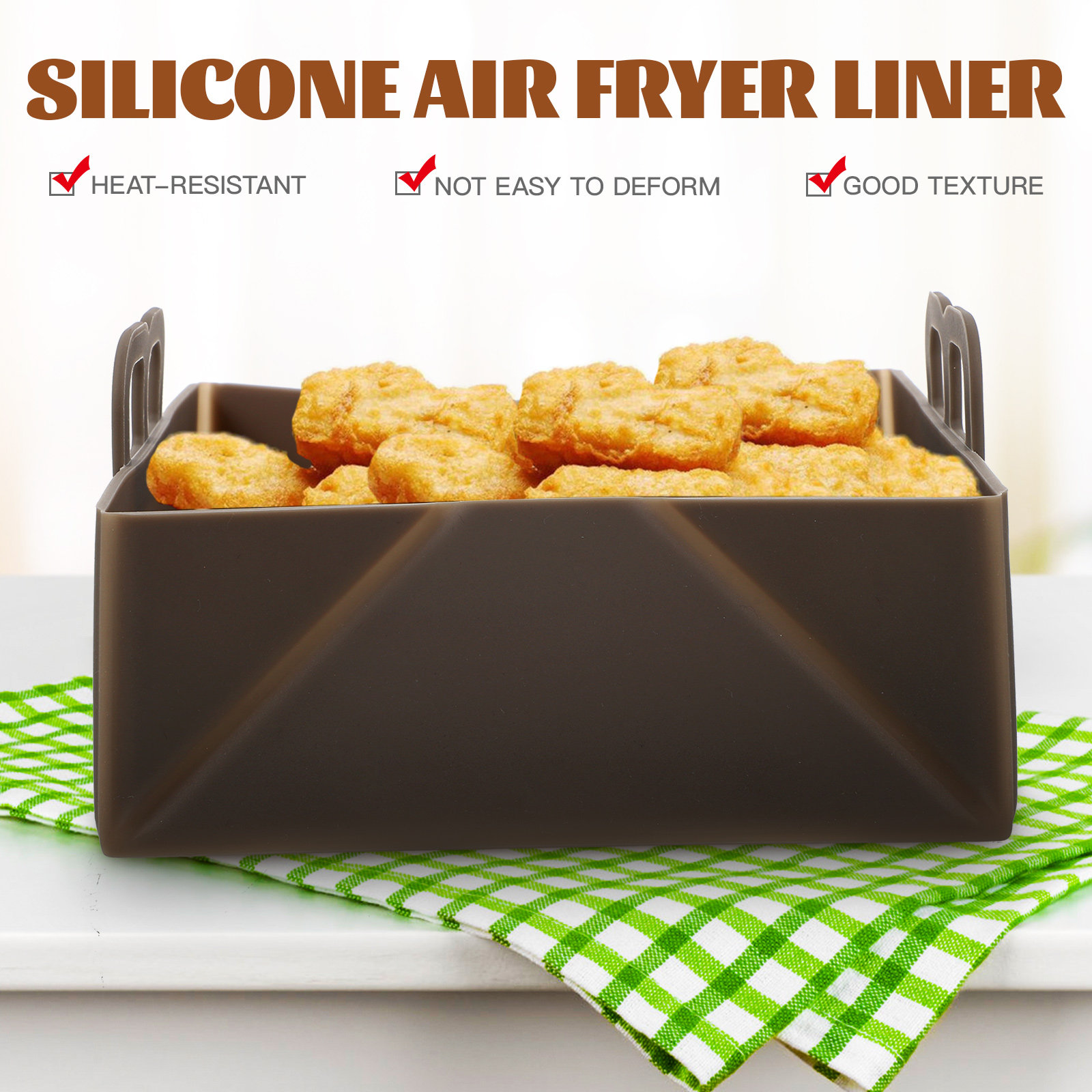 Air Fryer Silicone Liner Reusa - огляд і ціна Air Fryer Silicone Pot Liner